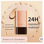 3 in 1 Korean Stick Foundation ulti-use Double Head Foundations Make up Sticks - Pack of 1
